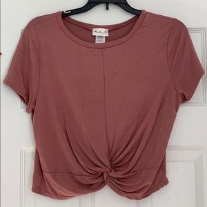 Mauve Twist Crop Top😎